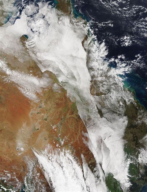 Complex Layers Of Clouds Spread Across Parts Of Queensland Australia