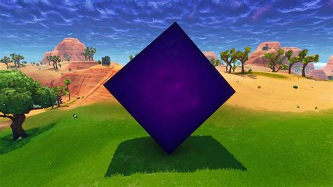 Fortnite Purple Cube Movinggiant Purple Cube Wheres It Going