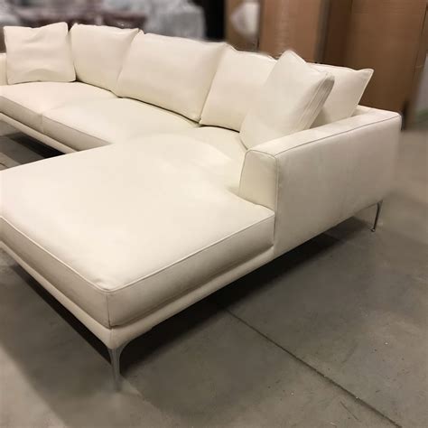 AVALON MODERN LEATHER SECTIONAL WITH CHAISE