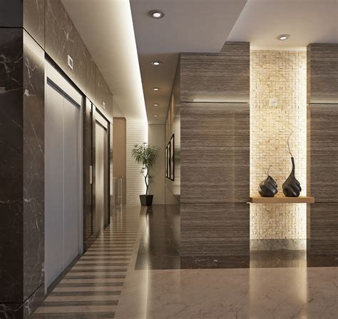 Modern Residential Entrance Lobby Behance