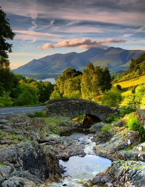 Ashness Bridge Lake District Cumbria England Lake District