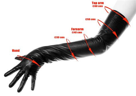 Long Black Leather Opera Gloves Vintage Pattern Button Wrist Etsy