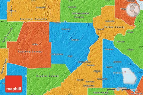 Political Map Of Cobb County