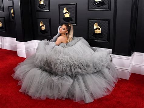 Ariana Grande At The 2020 Grammys Best Grammys Red Carpet Looks 2020