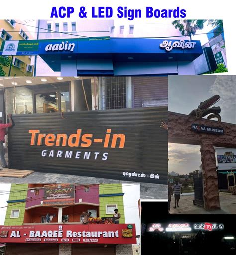 Acp Led Sign Board At Rs 700square Feet Mercury Advertising