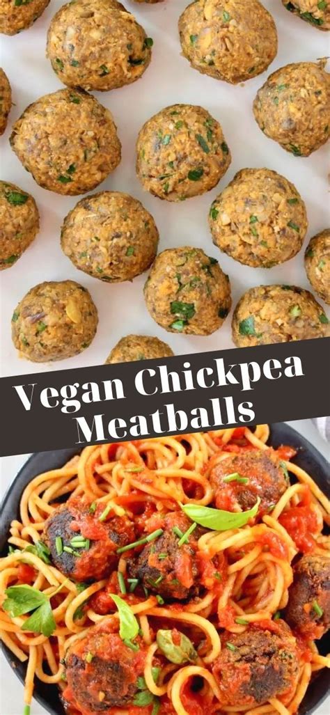 Delicious Vegan Chickpea Meatballs