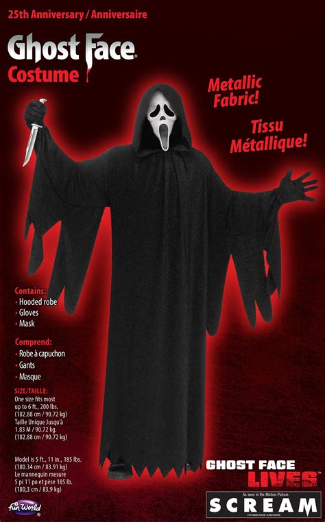 Ghostface 25th Anniversary Movie Edition Scream Adult Costume