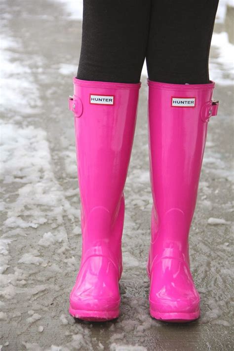 Hot Pink Hunter Boots Shoesss Pinterest