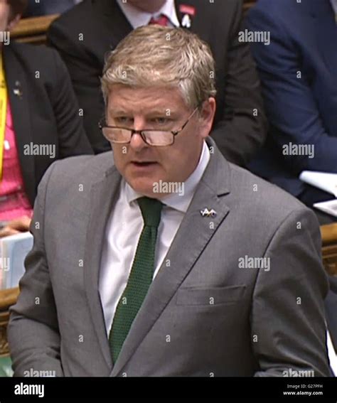 Snp Westminster Leader Angus Robertson Speaks During Prime Ministers