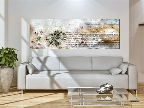 Finden sie acrylglasbilder, triptychen und mehrteilige bilder auf leinwand für ihr wohnzimmer. PUSTEBLUME NATUR VINTAGE Wandbilder xxl Bilder Vlies ...