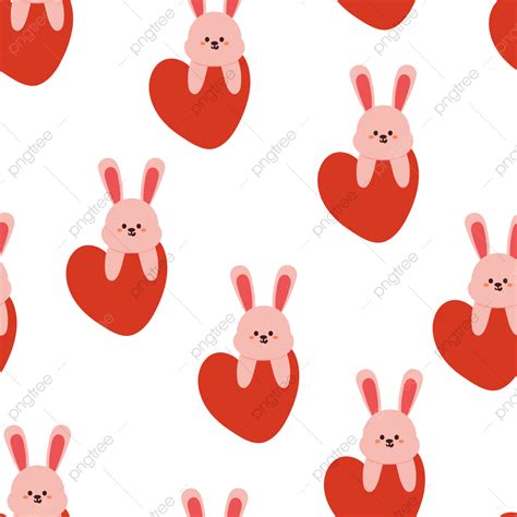 Cute Bunny Pattern Vector Design Images Cute Seamless Pattern Cartoon