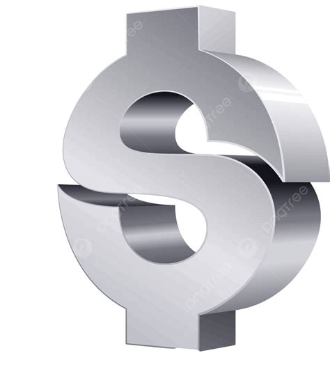 Dollar Sign Metallic Dollar Sign Finance Vector Metallic Dollar Sign