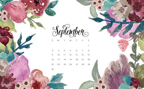 September 2018 Calendar Designs Wallpapers Calendar Wallpaper