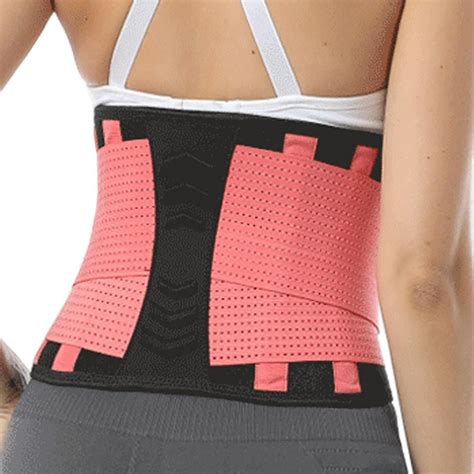 Men Women Adjustable Elastic Waist Support Belt Lumbar Back Medical