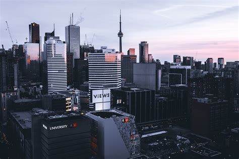 Depth Of Field City Cityscape Building Skyline Skyscraper Canada