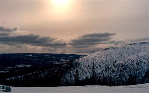 Sweden Landscape Vemdalen Mountain Snow Wallpapers Hd Desktop And