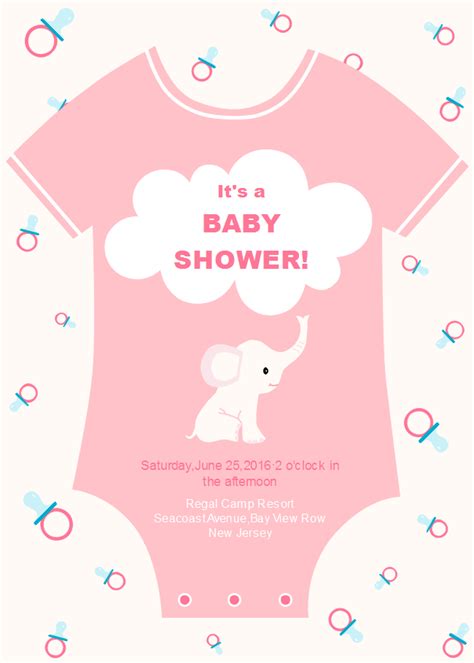 Free Onesie Baby Shower Invitation Templates