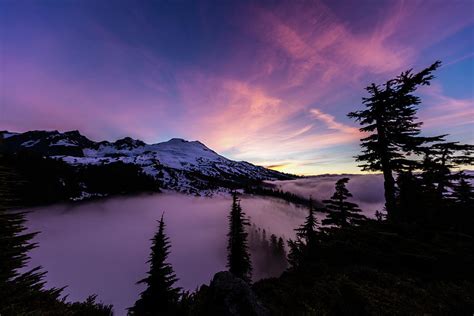 Sunrise At Mt Baker Photograph By Michael Holly