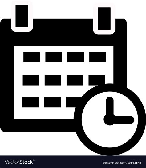 Calendar Icon On White Background Sign Royalty Free Vector