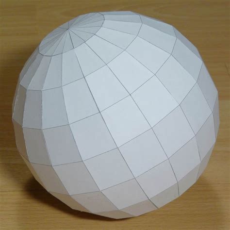 Papercraft Sphere Geomertric Sphere Lowpoly Papercraft Diy Pdf Templare