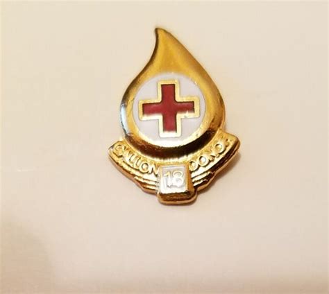 Red Cross Blood Donor 18 Gallon Pin New Ebay