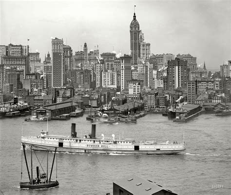 Manhattan Circa 1908 New York Skyline Vintage New York New York