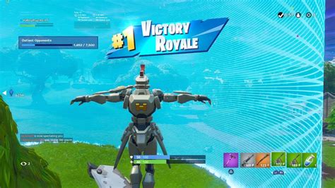 Fortnite First Win With Sentinel Skin “robot Chicken” Outfit Showcase Season 9 Battle Pass