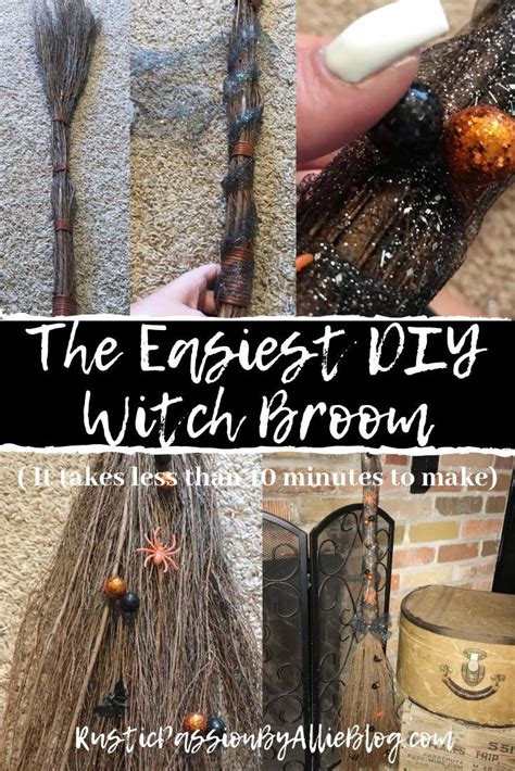 This Diy Witch Broom Is Such An Easy And Cute Halloween Project