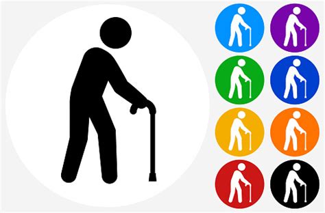 Old People Walking Vector Clipart In Ai Svg Eps Psd Png