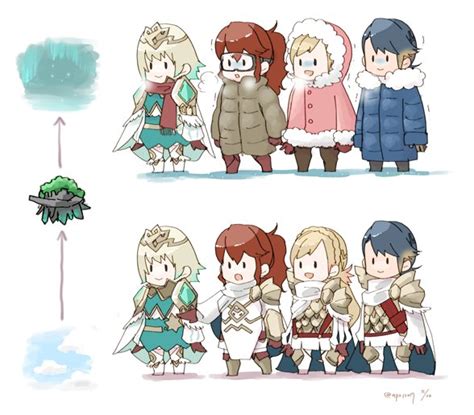 Sharena Fjorm Alfonse And Anna Fire Emblem And 1 More Drawn By