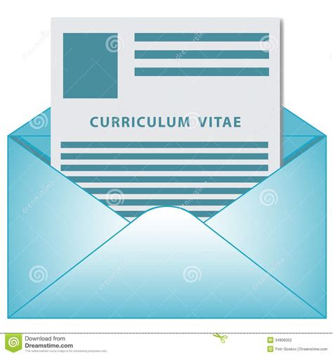 Curriculum Vitae Opened Envelope Concept Stock Photography - Image ...