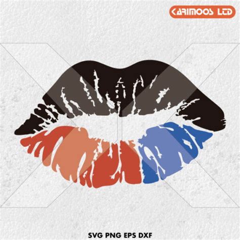 Patriotic Lips Svg Karimoos