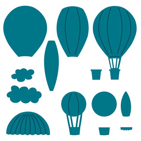 Free printable hot air balloon coloring pages for kids of all ages. Ballon Template - ClipArt Best
