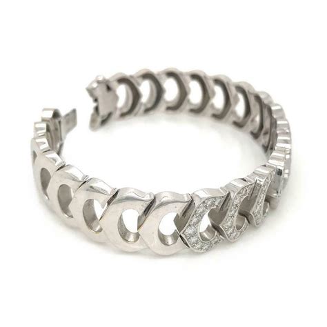 Shop unique cartier tennis bracelets from the world's best jewelry dealers. Cartier White Gold C Collection Diamond Tennis Bracelet ...