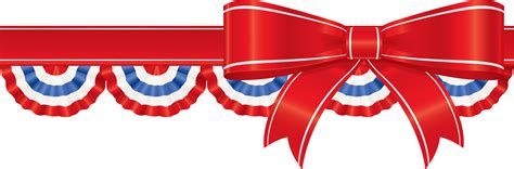 Fourth of july 4th july images on format: America Ribbon Decor PNG Clip Art Image