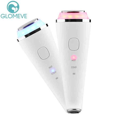 Ultrasonic Cryotherapy Hot Cold Hammer Vibration Face Lift Massager Pore Skin Rejuvenation