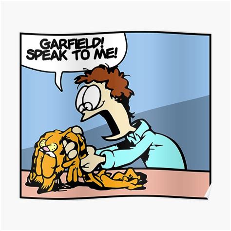 Deflated Garfield Poster For Sale By Toonacyswares Redbubble