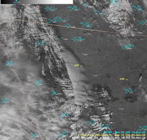 Mountain Wave Clouds Over Alberta And Montana — Cimss Satellite Blog Cimss