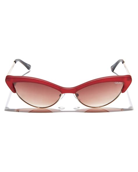 Quay Eyewear X Finders Keepers All Night Sunglasses Red Brown
