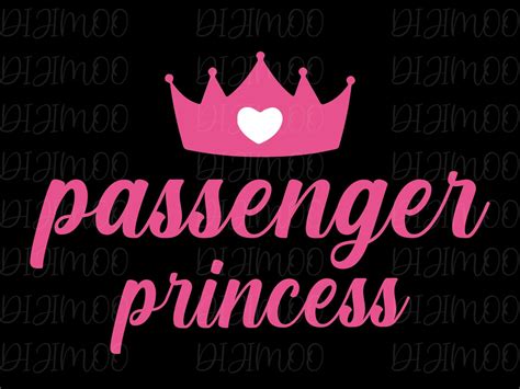 Passenger Princess Svg Png Princess Passenger Svg Princess Seat