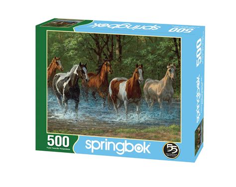 Springbok Summer Creek Horses 500 Piece Jigsaw Puzzle For Adults