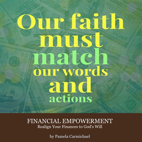Our Faith Must Match Our Words And Actions Living Success