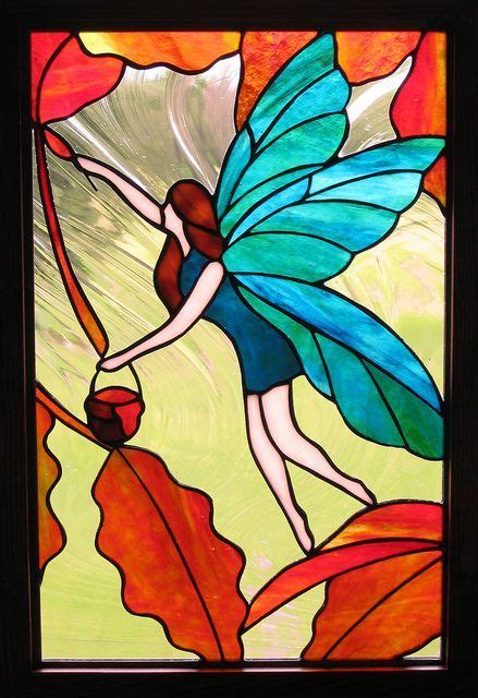 Stained Glass Fairies Stainedglassfairy Cuadros De Vidrio Arte En