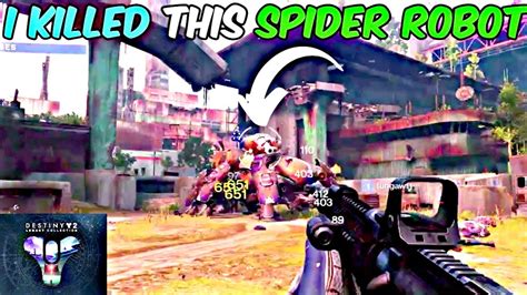 I Killed This Huge Spider Robot Youtube