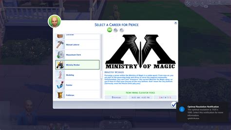 Ministry Of Magic Career Mod Sims 4 Mod Mod For Sims 4