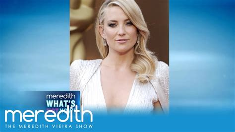 Kate Hudson Prefers To Be Naked The Meredith Vieira Show Youtube