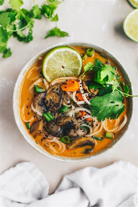 This comes together in 30 minutes. Thai Coconut Curry Noodle Soup (V + GF) | Recipe ...