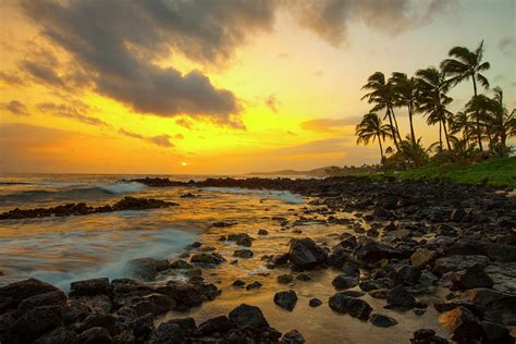 Sunset Poipu Kauai Hawaii Usa By Danita Delimont