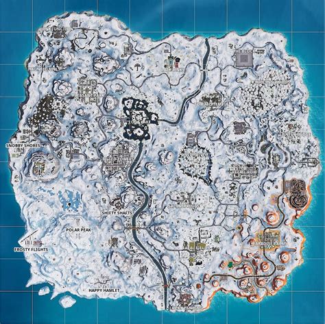 The Ice Storm Event Just Took Place Fortnite Map Covered In Snow