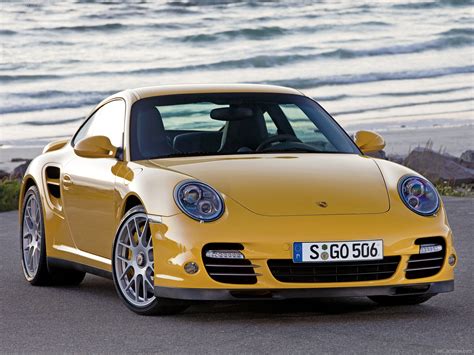 2010 Yellow Porsche 911 Turbo Wallpapers